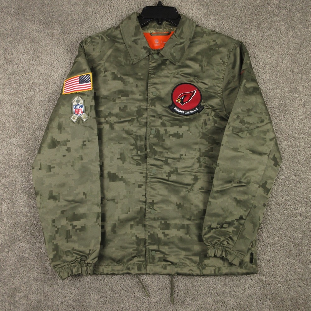 Arizona Cardinals Jacket Mens Medium Green 2019 NFL Salute To Service Nike USA